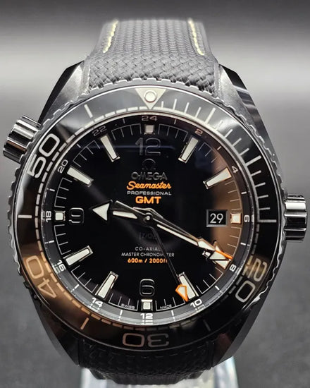 2019 Omega Seamaster Planet Ocean 600M "Deep Black" 45.5MM Black Dial Rubber Strap (215.92.46.22.01.001)