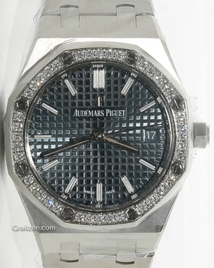 2022 Audemars Piguet Royal Oak 34MM Grey Dial Steel Bracelet (77351ST)
