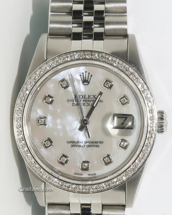 Rolex Datejust 36MM Mother of Pearl Dial Jubilee Bracelet (16014)