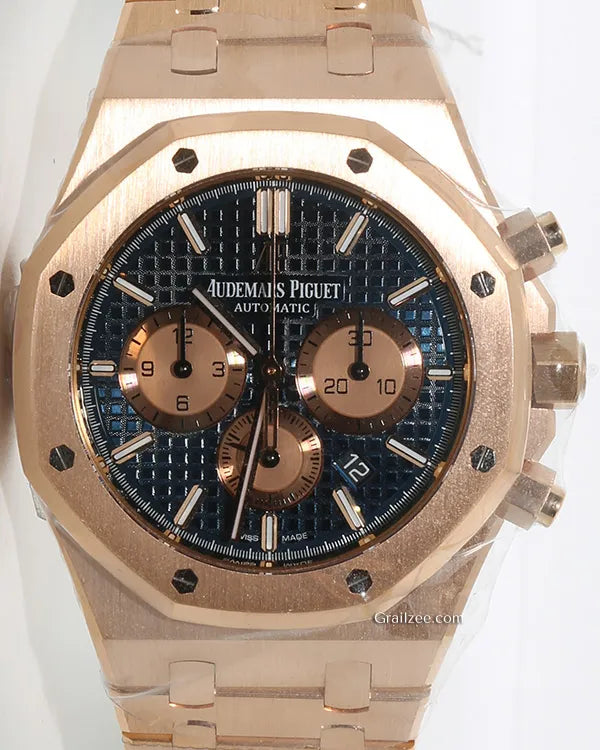 2019 Audemars Piguet Royal Oak Chronograph 41MM Black Dial Rose Gold Bracelet (26331OR)