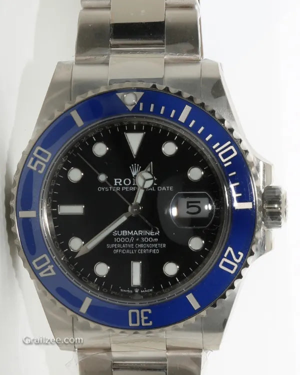 2022 Rolex Submariner Date "Cookie Monster" 41MM Black Dial White Gold Oyster Bracelet (126619LB)