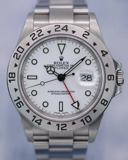 2004 Rolex Explorer II "Polar" 40MM White Dial Oyster Bracelet (16570)