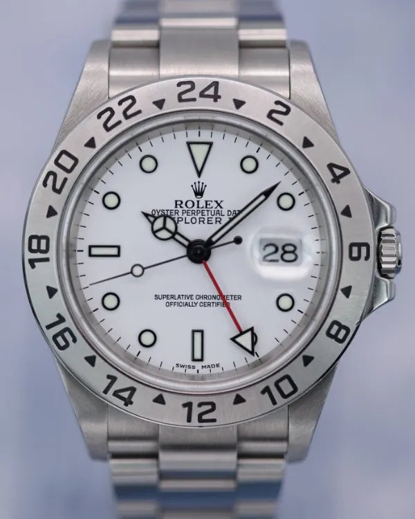 2004 Rolex Explorer II "Polar" 40MM White Dial Oyster Bracelet (16570)