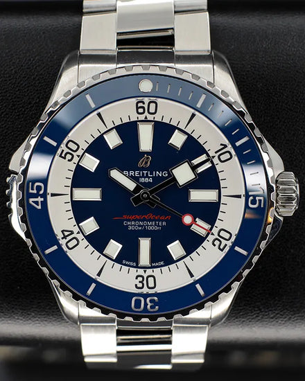 Breitling Superocean 46MM Blue Dial Steel Bracelet (A17378)