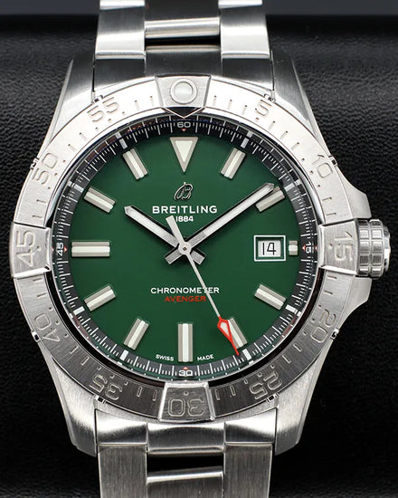 2023 Breitling Avenger 42MM Green Dial Steel Bracelet (A17328)