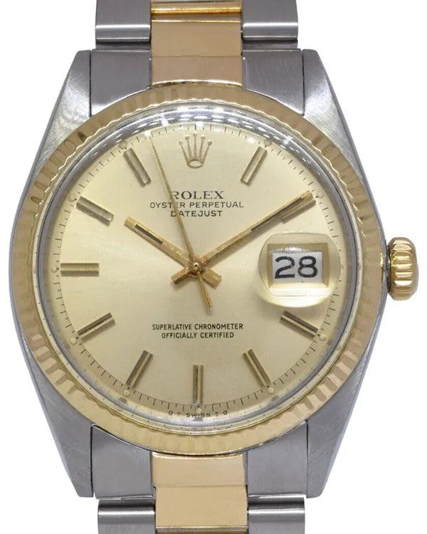 Rolex Datejust 36MM Champagne Dial Two-Tone Oyster Bracelet (1601)