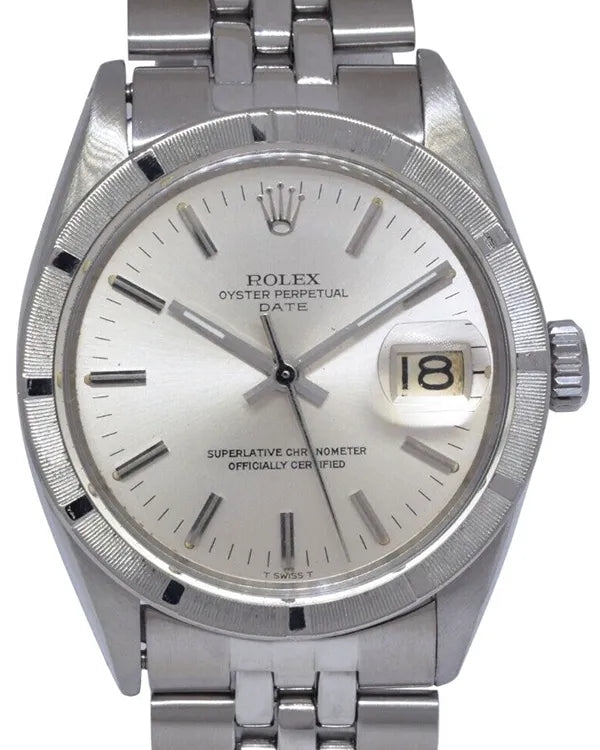 Rolex Oyster Perpetual Date 34MM Silver Dial Jubilee Bracelet (1501)