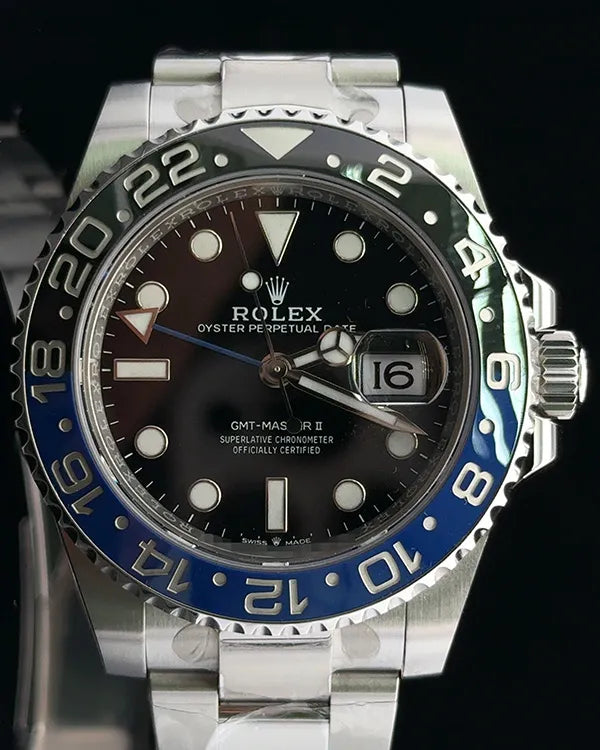 2023 Rolex GMT-Master II "Batman" 40MM Black Dial Oyster Bracelet (126710BLNR)