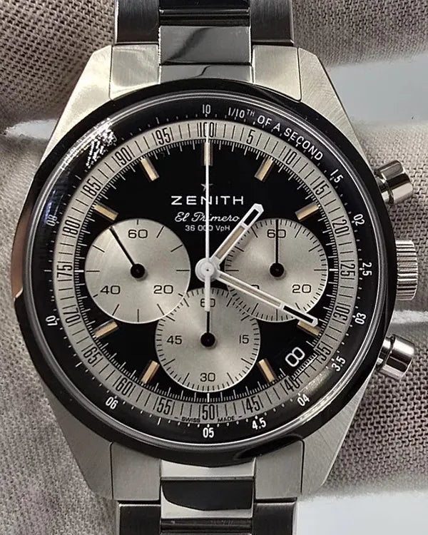 2022 Zenith Chronomaster Original 38MM Black Dial Steel Bracelet (03.3200.3600/21.M3200)