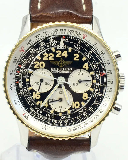 Breitling Navitimer 41MM Black Dial Leather Strap (81600B)