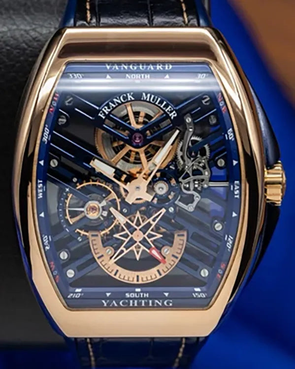 2019 Franck Muller Vanguard 45MM Skeleton Dial Leather Strap (V 45 S6 SQT 5N YACHT)