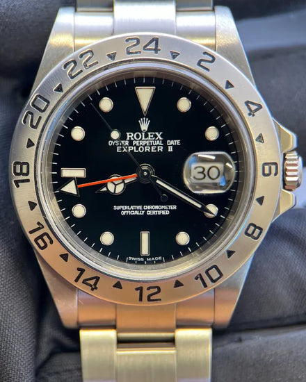 2005 Rolex Explorer II 40MM Black Dial Oyster Bracelet (16570)