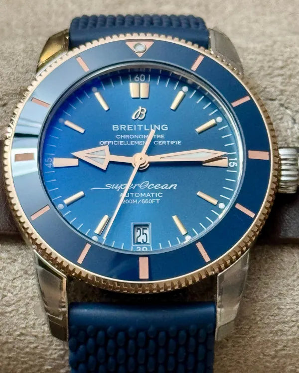 Breitling Superocean Heritage B20 42MM Blue Dial Rubber Strap (UB2010)