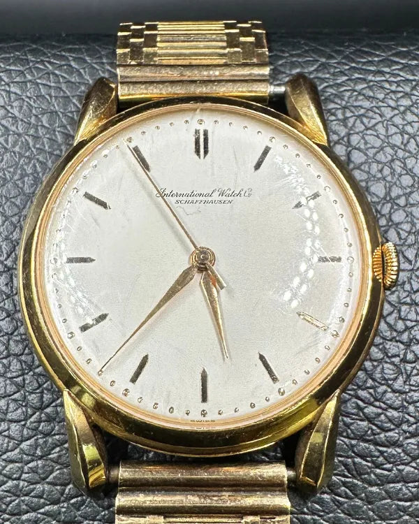 IWC Schaffhausen Vintage 36MM Silver Dial Yellow Gold Bracelet (Cal.89)