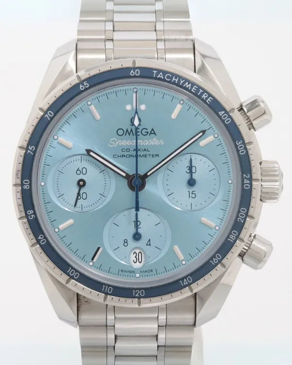 2020 Omega Speedmaster 38MM Blue Dial Steel Bracelet (324.30.38.50.03.001)