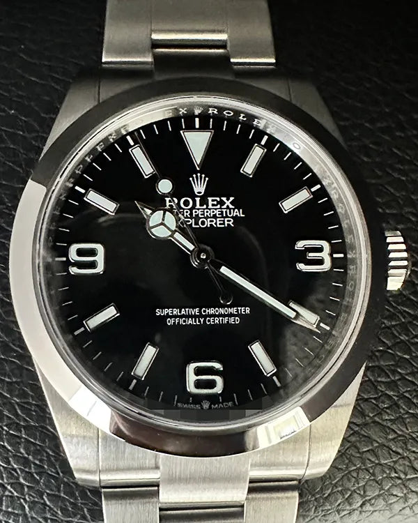 Rolex Explorer 40MM Black Dial Oyster Bracelet (224270)
