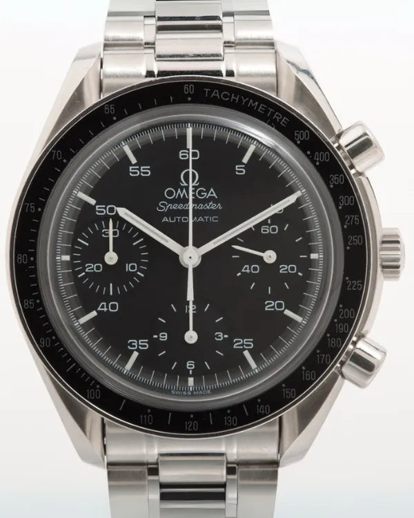 Omega Speedmaster Reduced 39MM Black Dial Steel Bracelet (3510.50)