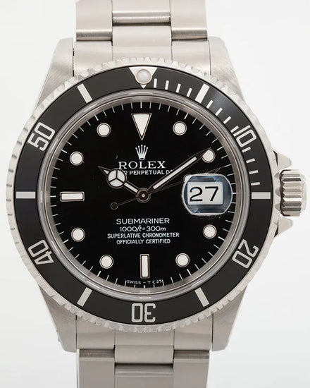 Rolex Submariner Date 40MM Black Dial Oyster Bracelet (16610)