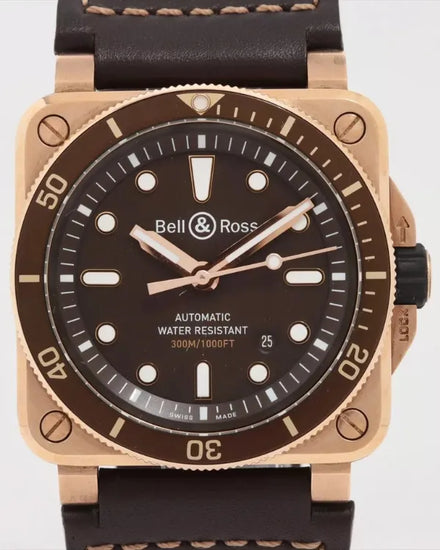 Bell & Ross BR 03-92 Diver Bronze L.E. 42MM Brown Dial Leather Strap (BR 03-92-DIV-B)