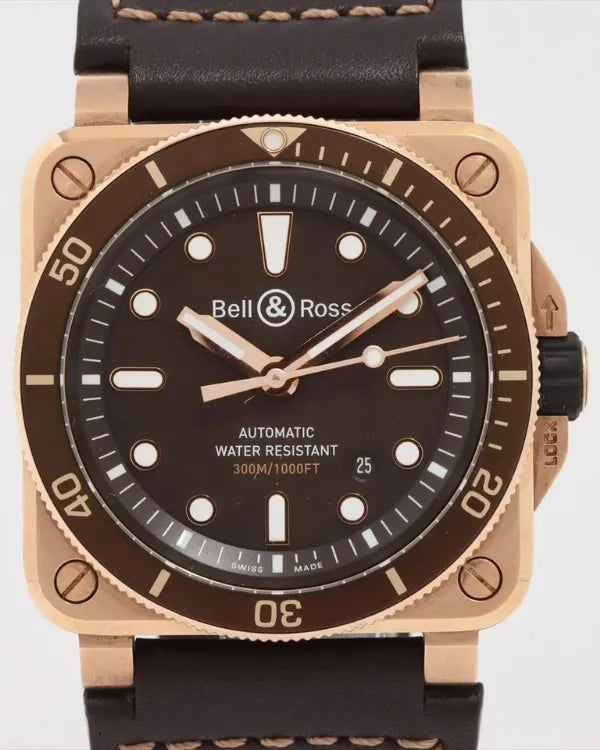 Bell & Ross BR 03-92 Diver Bronze L.E. 42MM Brown Dial Leather Strap (BR 03-92-DIV-B)
