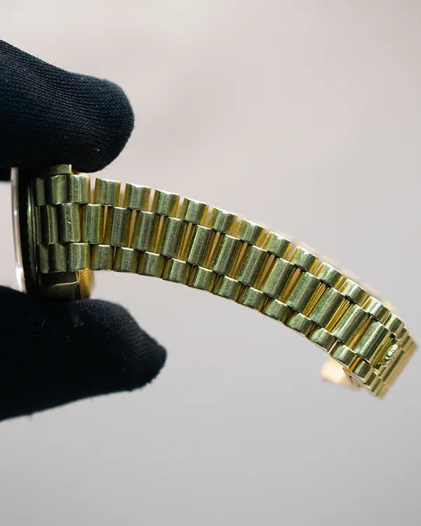 Rolex Lady-Datejust 26MM Gold Dial Yellow Gold President Bracelet (69178)