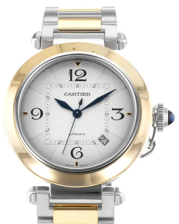 2021 Cartier Pasha De Cartier 41MM Silver Dial  Two-Tone Bracelet (W2PA0009)