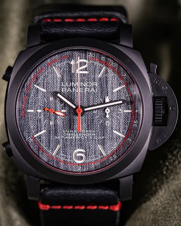 2020 Panerai Luminor Luna Rossa "36th America's Cup" L.E. 44MM Grey Dial Leather Strap (PAM01037)
