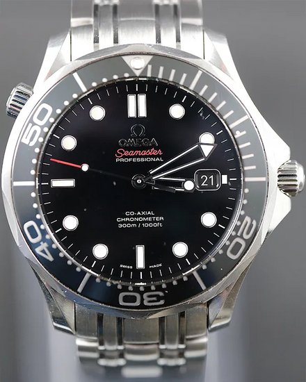 Omega Seamaster Diver 300M 41MM Black Dial Steel Bracelet (212.30.41.20.01.003)