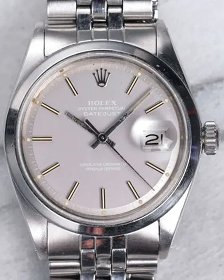 Rare Rolex Datejust 36MM Silver "Ghost" Dial Jubilee Bracelet (1600)