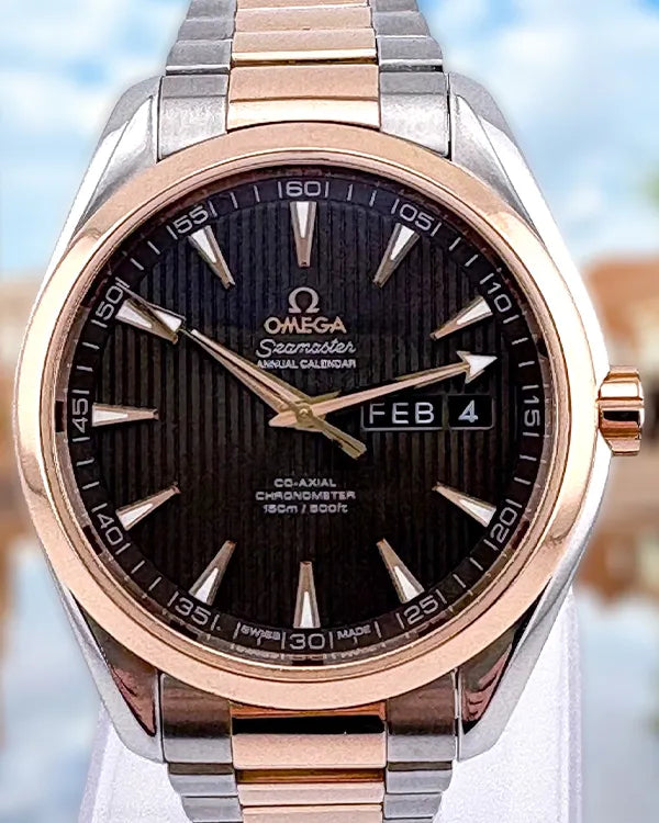 Omega Seamaster Aqua Terra 150M 43MM Grey Dial Two-Tone Bracelet (231.20.43.22.06.002)