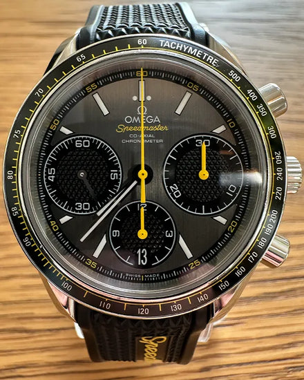 Omega Speedmaster Racing 40MM Grey Dial Rubber Strap (326.32.40.50.06.001)