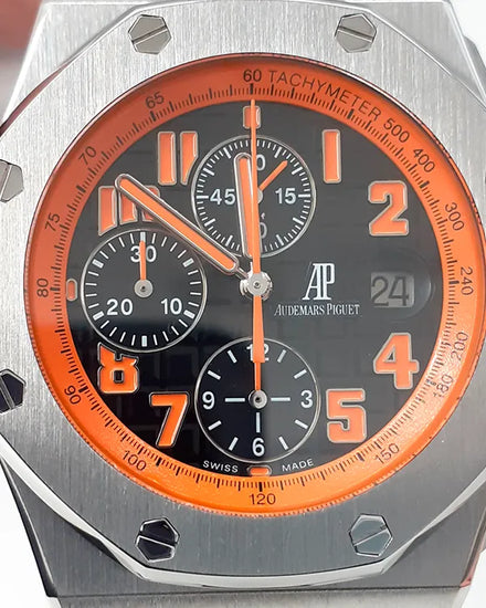 Audemars Piguet Royal Oak Offshore 42MM Black Dial Leather Strap (26170ST.OO.D101CR.01)