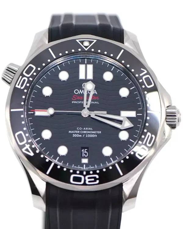 2025 Omega Seamaster Diver 300M 42MM Black Dial Rubber Strap (210.32.42.20.01.001)