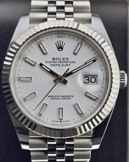 2021 Rolex Datejust 41MM White Dial Jubilee Bracelet (126334)