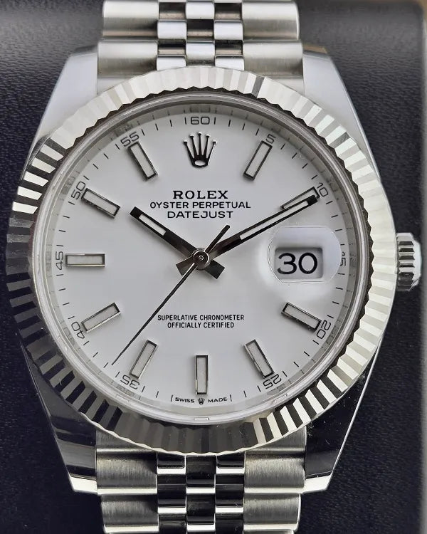 2021 Rolex Datejust 41MM White Dial Jubilee Bracelet (126334)