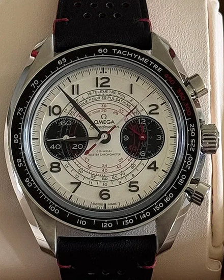2022 Omega Speedmaster 43MM White Dial Leather Strap (329.32.43.51.02.001)