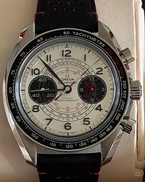 2022 Omega Speedmaster 43MM White Dial Leather Strap (329.32.43.51.02.001)