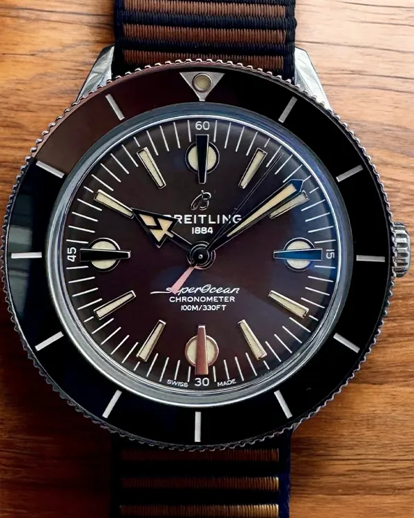 Breitling Superocean Heritage 42MM "’57 Outerknown" 42MM Bronze Dial Textile Strap (A103703A1Q1W1)
