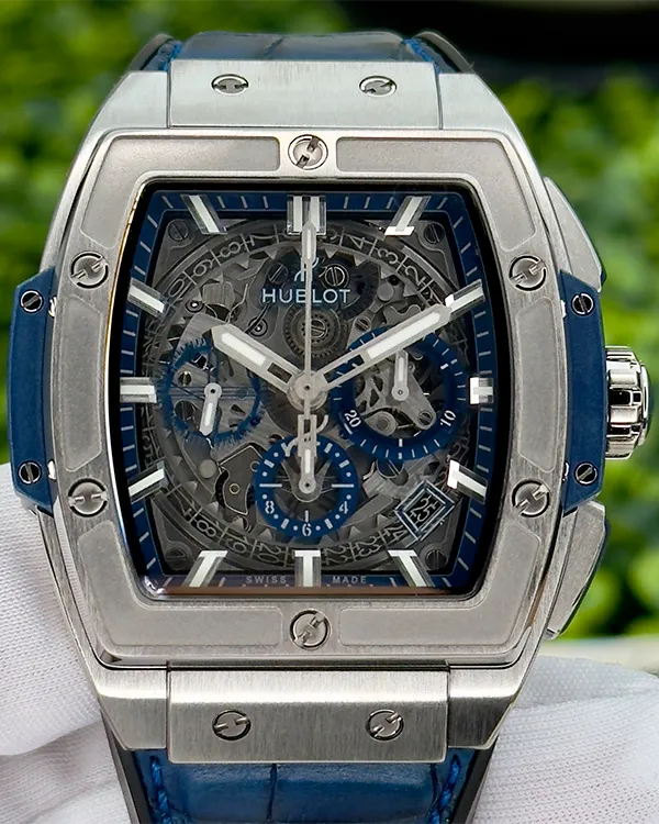 2019 Hublot Spirit Of Big Bang 42MM Skeleton Dial Leather Strap (641.NX.7170.LR)
