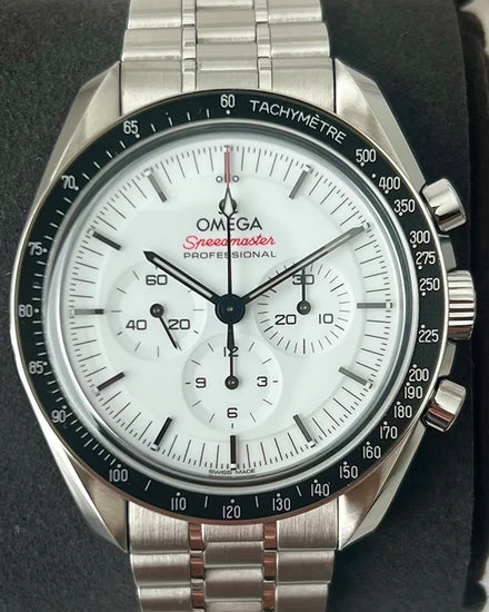 2024 Omega Speedmaster Professional Moonwatch 42MM White Dial Steel Bracelet (310.30.42.50.04.001)