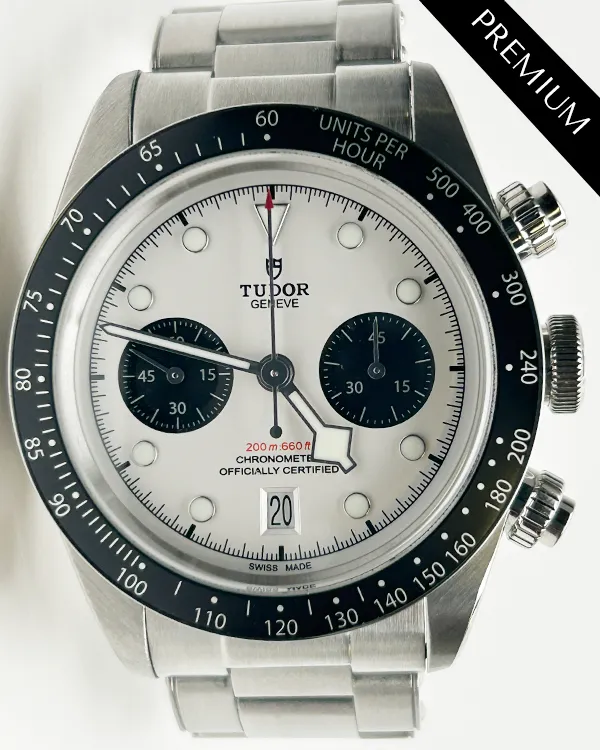2022 Tudor Black Bay Chrono 41MM White Dial Steel Bracelet (79360N)