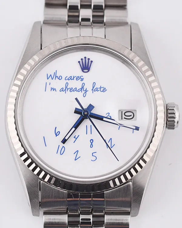 Rolex Datejust 36MM Aftermarket White Dial Jubilee Bracelet (16014)