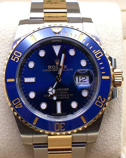 2021 Rolex Submariner Date "Bluesy" 40MM Blue Dial Two-Tone Oyster Bracelet (116613LB)