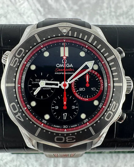 Omega Seamaster Diver 300M "ETNZ" L.E. 44MM Black Dial Rubber Strap (212.32.44.50.01.001)