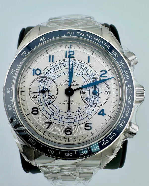 No Reserve -  2024 Omega Seamaster Chronometer "Speedmaster Chronoscope" 43MM Silver Duak Steel Bracelet (329.30.43.51.02.001)