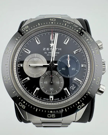 No Reserve - 2025 Zenith Chronomaster Sport 41MM Black Dial Steel Bracelet (03.3100.3600/21.M3100)