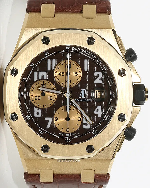 2004 Audemars Piguet Royal Oak Offshore "Arnold Schwarzenegger" L.E. 44MM Brown Dial Leather Strap (26007BA.OO.D088CR.01)