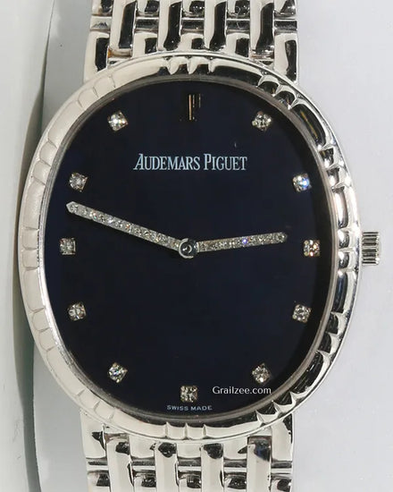 Audemars Piguet Vintage 33MM Blue Dial White Gold Bracelet (14936BC.G.1023BC.01)