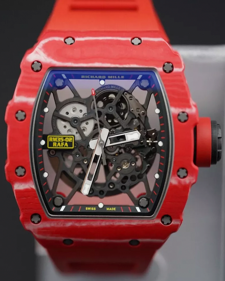 2018 Richard Mille RM 35 02 "Rafael Nadal" L.E. 49.9MM Skeleton Dial Rubber Strap (RM35-02)