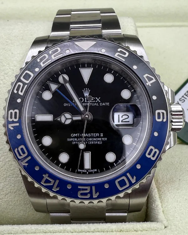 Rolex GMT-Master II "Batman" 40MM Black Dial Oyster Bracelet (116710BLNR)